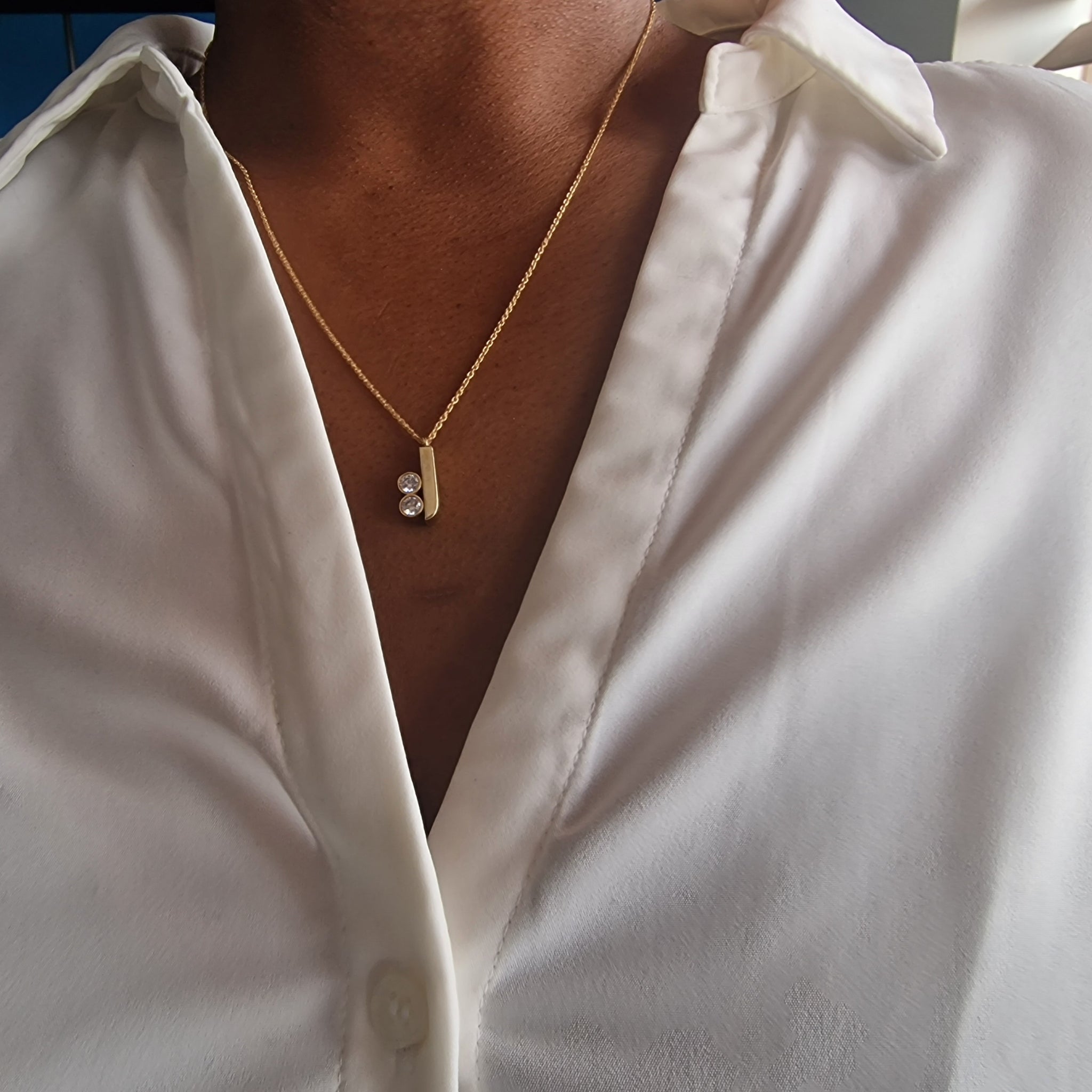 Grace Pendant Necklace in 18ct Gold and Diamonds